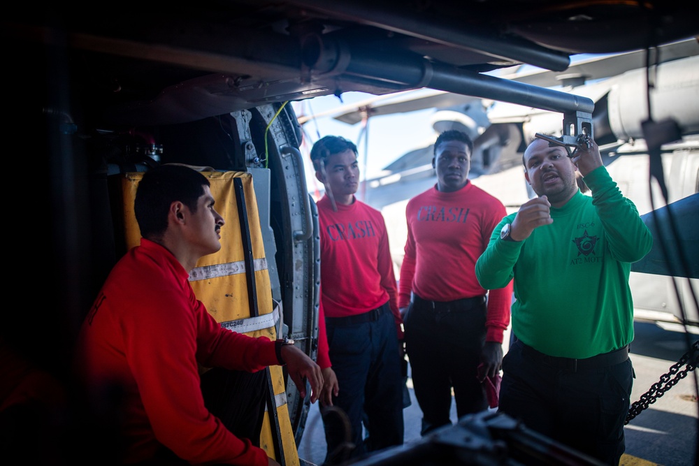 USS Tripoli Crash Training