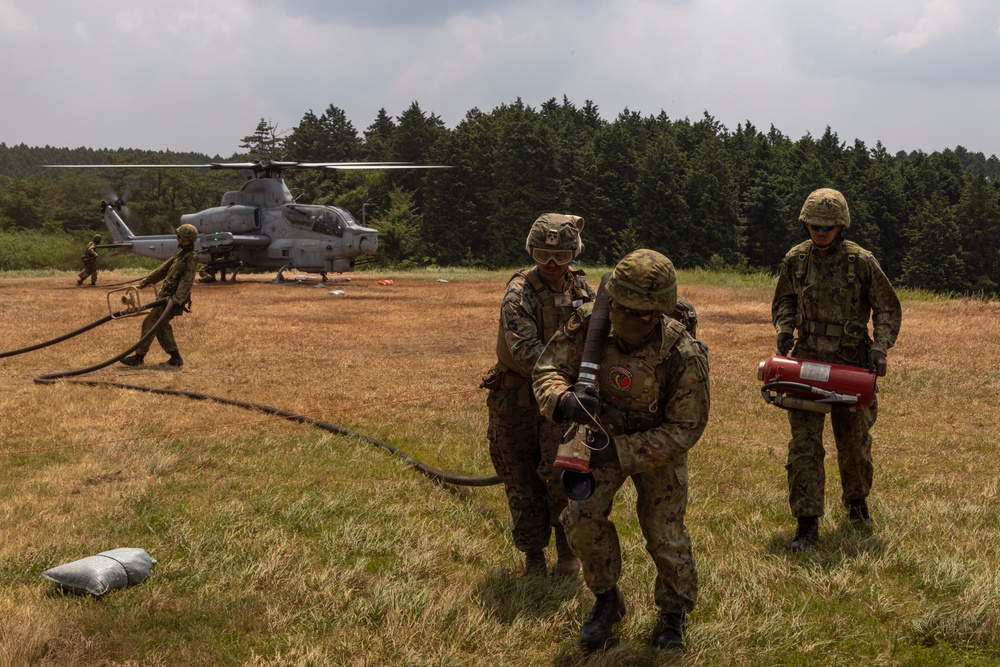 RD 24 | HMLA-367, JGSDF support bilateral forward arming and refueling point at Camp Metabaru