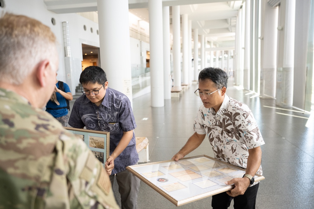 US Airman Returns World War II Artifacts Back to the Japanese people.