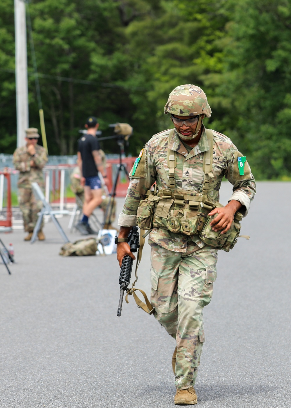 U.S. Army National Guard Soldiers compete during NBWC2024
