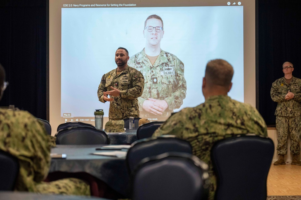 Sailors aboard Diego Garcia attend Sailor 360