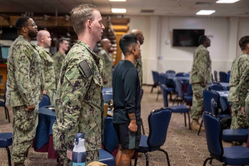 Sailors aboard Diego Garcia attend Sailor 360