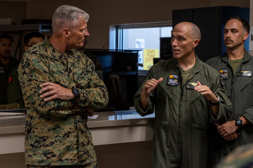 RD 24 | III MEF Commanding General Visits VMFA-242 in Kadena, Japan