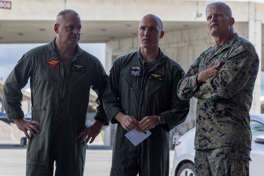 RD 24 | III MEF Commanding General Visits VMFA-242 in Kadena, Japan