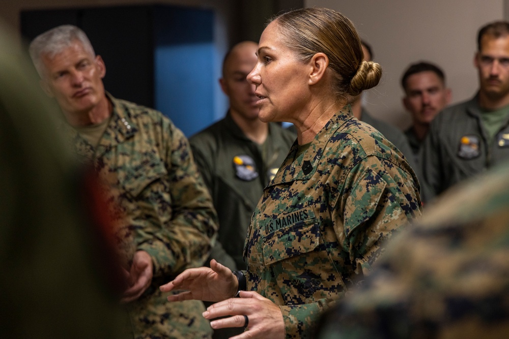 RD 24 | III MEF Commanding General Visits VMFA-242 in Kadena, Japan