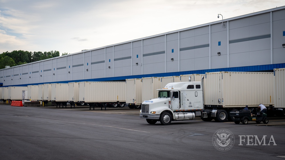 FEMA Atlanta Distribution Center Prepares Commodities in Response to Tropical Storm Debby