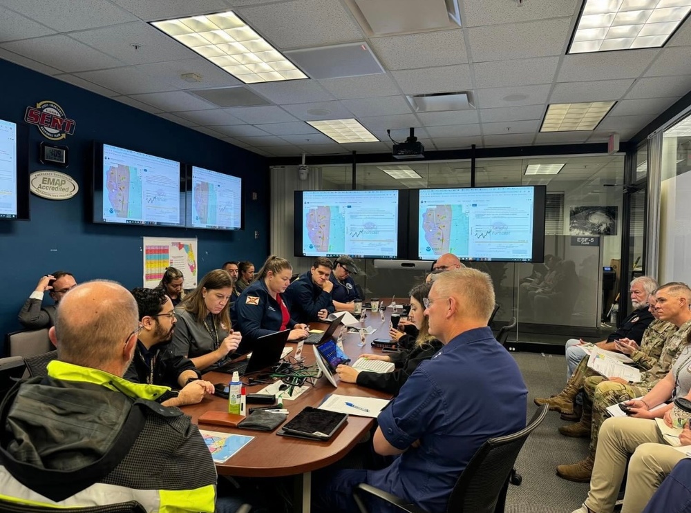 Coast Guard District 7 Commander joins Emergency Operations Center in Tallahassee