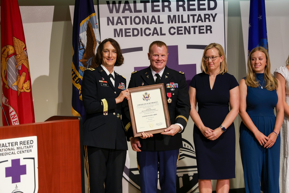Colonel Melvin D. Helgeson Retirement Ceremony Hosted at Walter Reed
