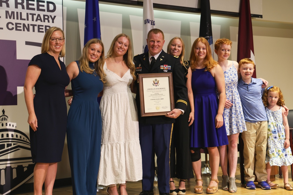 Colonel Melvin D. Helgeson Retirement Ceremony Hosted at Walter Reed