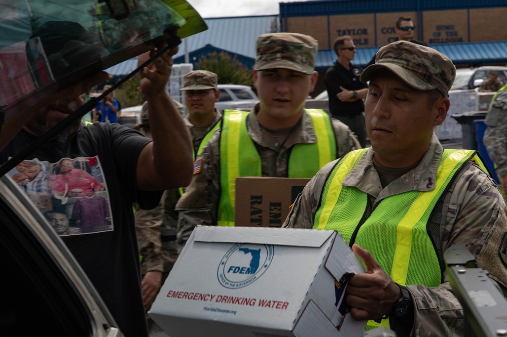 1-265th ADA Operates Distribution Point in Perry for Hurricane Debby Relief