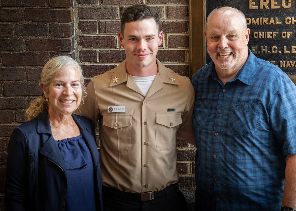 Donnovan Klutho E6 Pinning Ceremony