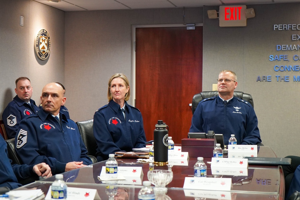 Air Force District of Washington command team visits the 89th Airlift Wing