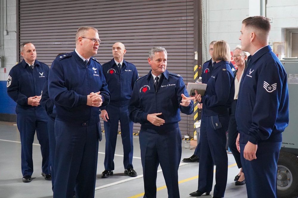 Air Force District of Washington command team visits the 89th Airlift Wing