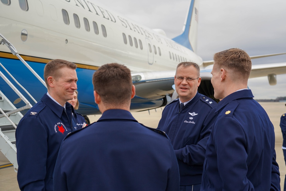 Air Force District of Washington command team visits the 89th Airlift Wing