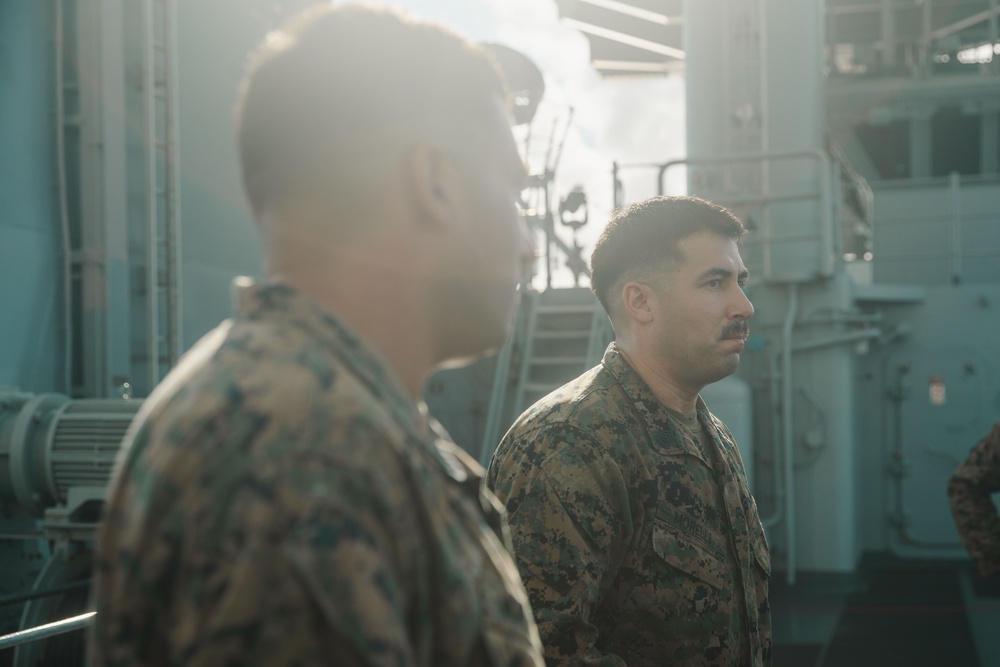 Marines First, Brothers Always: 15th MEU Marine Promotes Twin Brother During Deployment