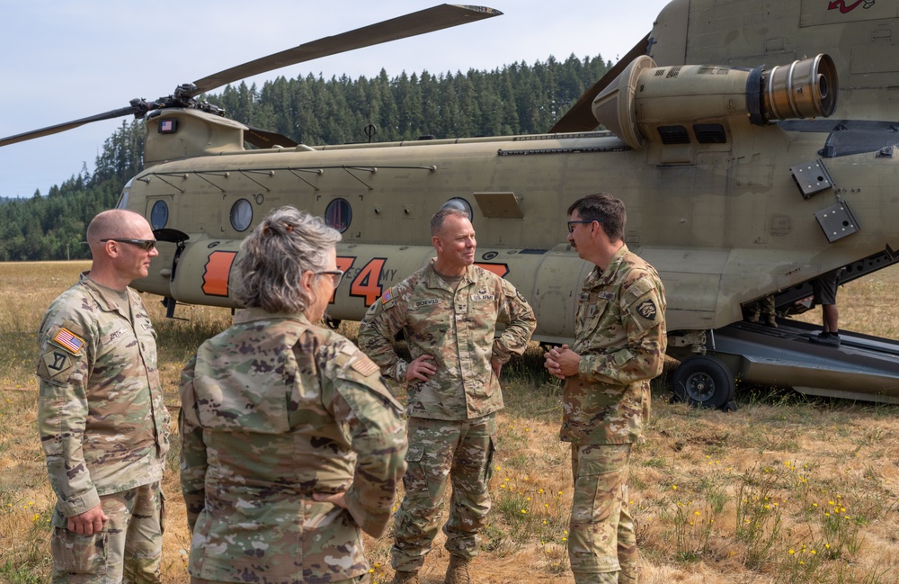 From Breakfast to Buckets: TAG Gronewold Tours Oregon Guard's Wildfire Operations