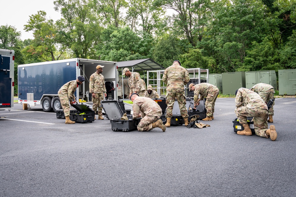 Photo of 116th Security Forces Squadron preparing for potential response to Hurricane Debby