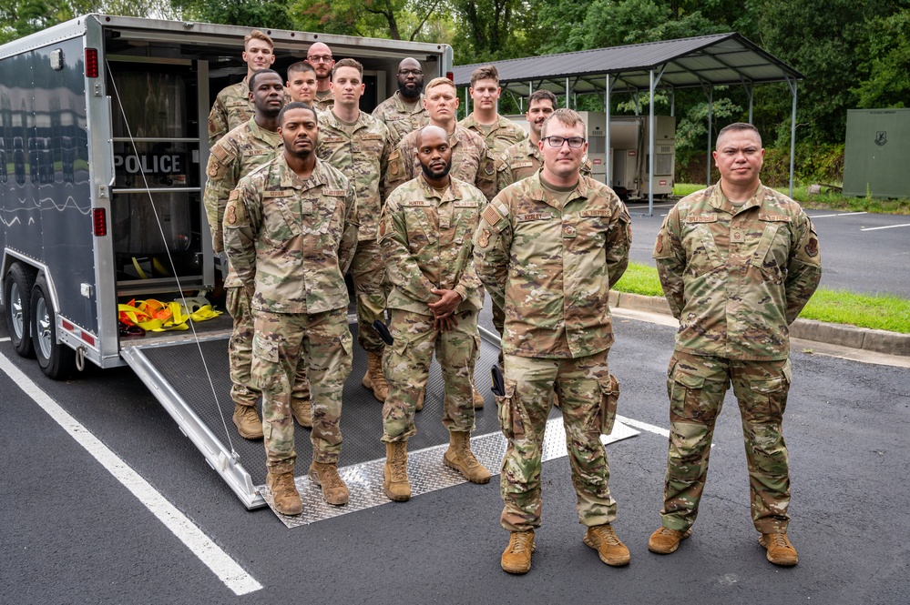 Photo of 116th Security Forces Squadron preparing for potential response to Hurricane Debby