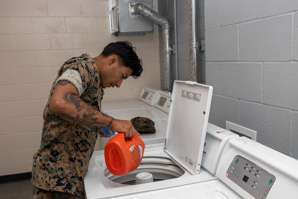 New laundry machines, QR maintenance codes signal start of $18 million barracks furniture upgrades