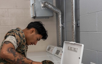 New laundry machines, QR maintenance codes signal start of $18 million barracks furniture upgrades