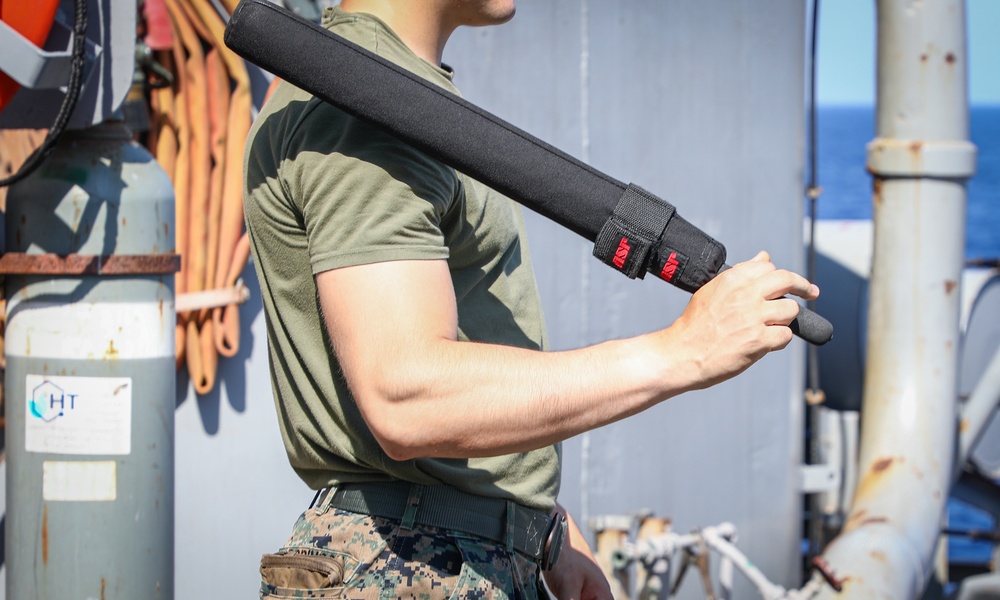 24th MEU (SOC) Non-Lethal Weapons Course Aboard USS Oak Hill (LSD 51)