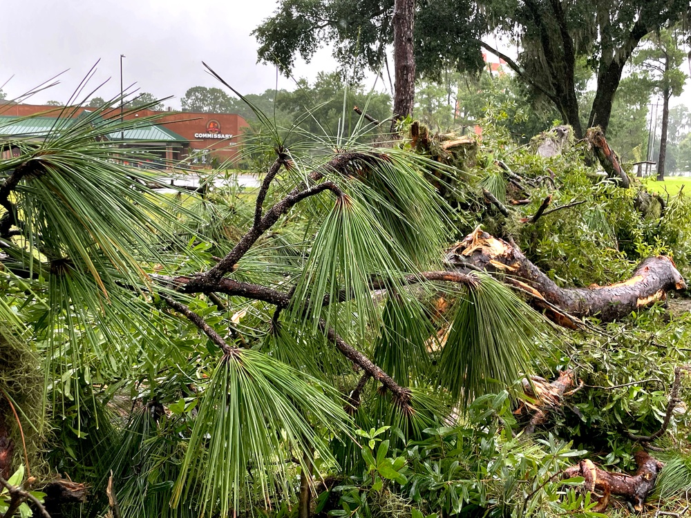 Tropical Cyclone Debby at Hunter Army Airfield