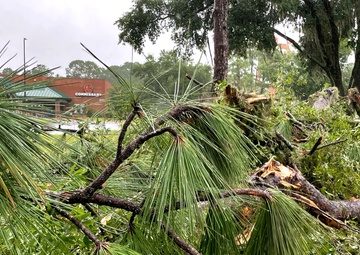Tropical Cyclone Debby at Hunter Army Airfield