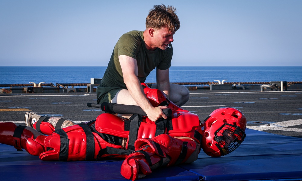 24th MEU (SOC) Non-Lethal Weapons Course Aboard USS Oak Hill (LSD 51)