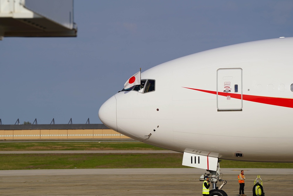 Japanese Prime Minister Arrives to Joint Base Andrews