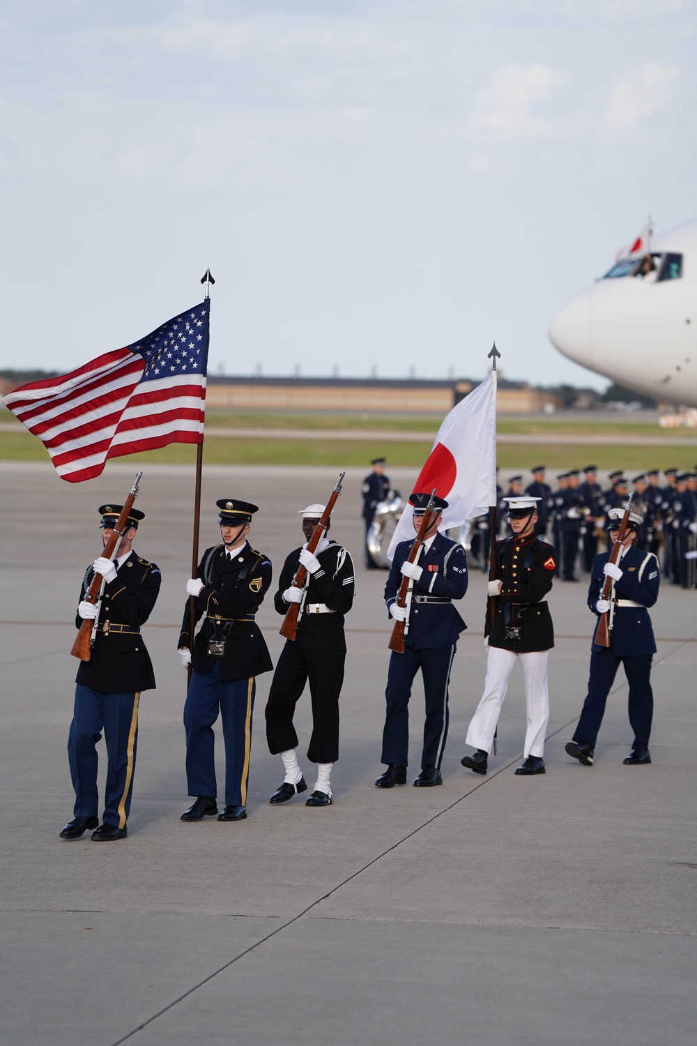 Japanese Prime Minister Arrives to Joint Base Andrews