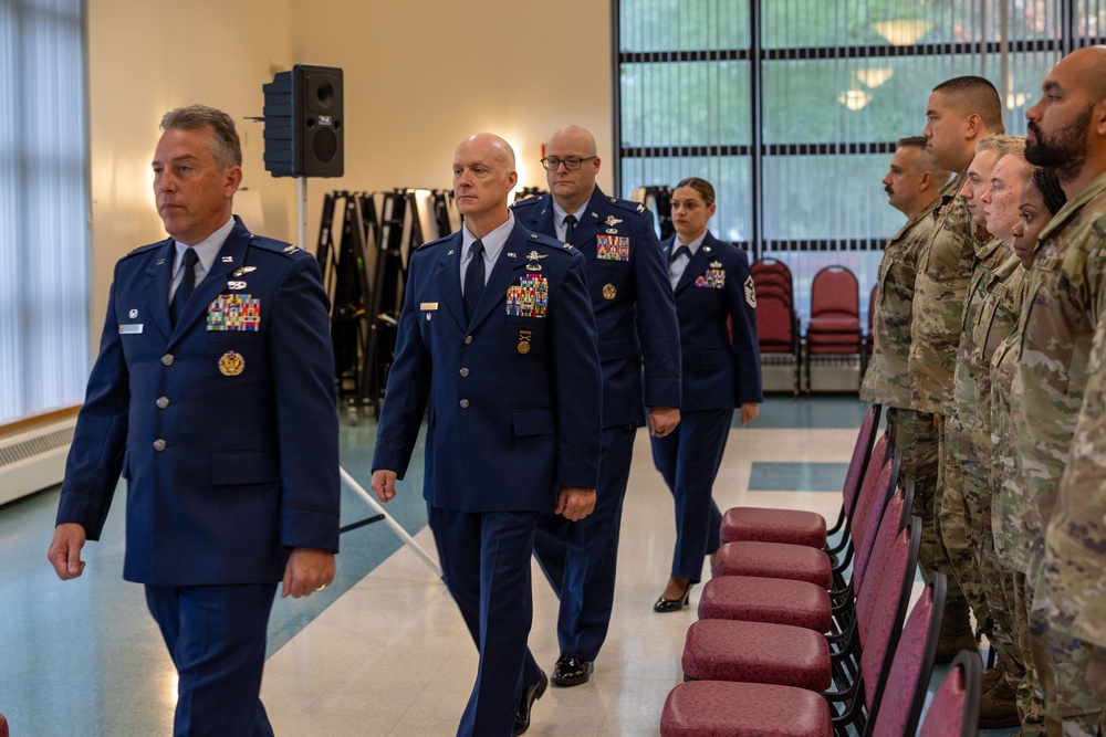 Colonel Mark Wernersbach assumes command of 109th Mission Support Group from outgoing commander Colonel Eric Underhill.