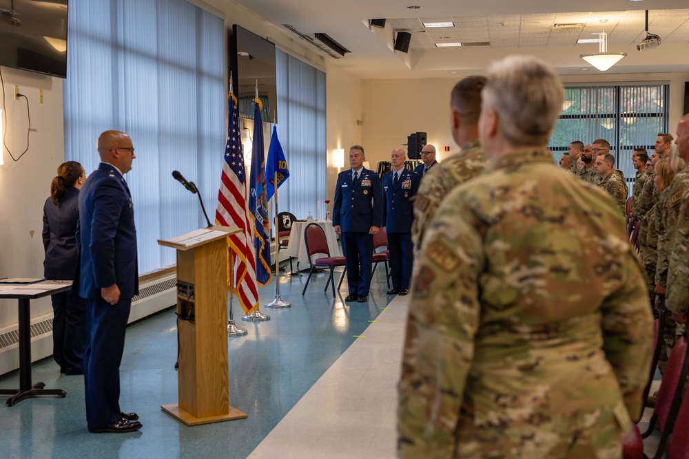 Colonel Mark Wernersbach assumes command of 109th Mission Support Group from outgoing commander Colonel Eric Underhill.