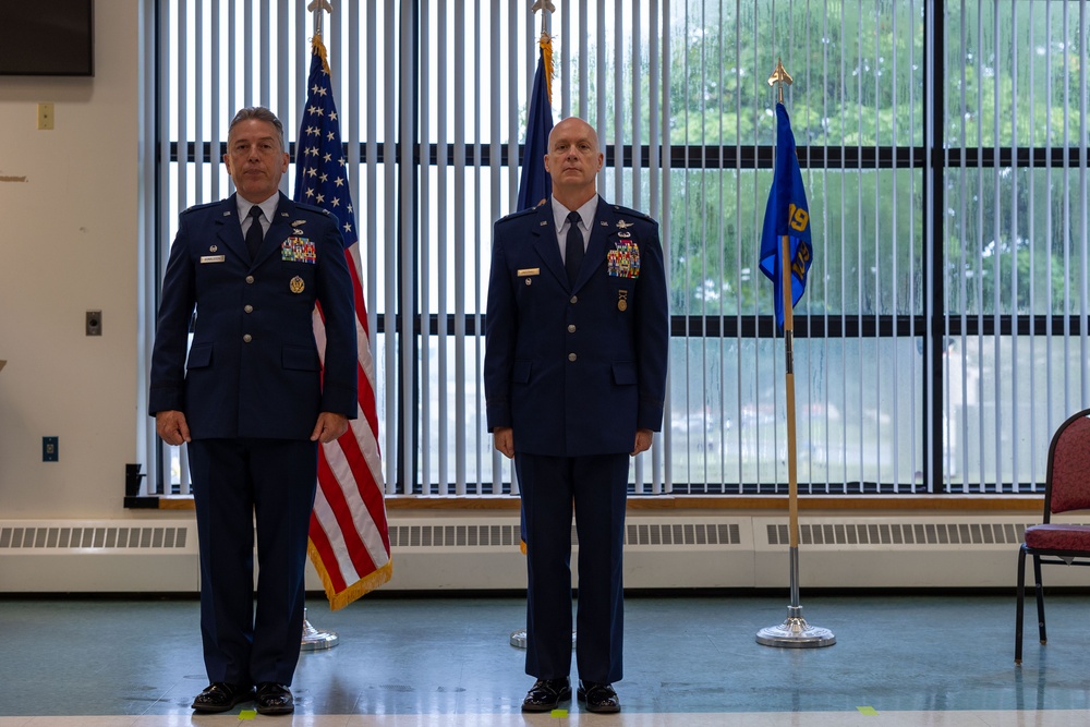 Colonel Mark Wernersbach assumes command of 109th Mission Support Group from outgoing commander Colonel Eric Underhill.