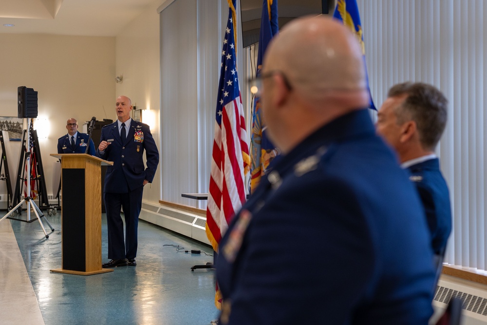 Colonel Mark Wernersbach assumes command of 109th Mission Support Group from outgoing commander Colonel Eric Underhill.