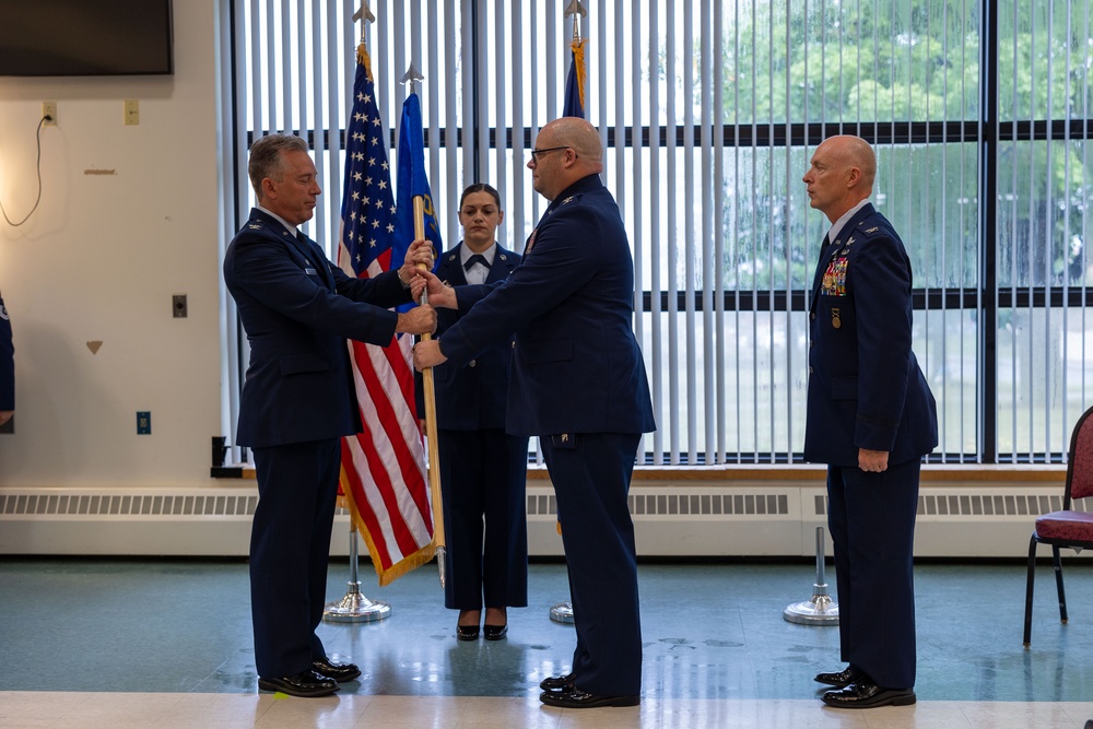 Colonel Mark Wernersbach assumes command of 109th Mission Support Group from outgoing commander Colonel Eric Underhill.