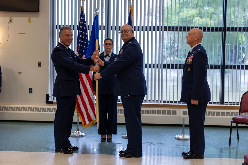 Colonel Mark Wernersbach assumes command of 109th Mission Support Group from outgoing commander Colonel Eric Underhill.