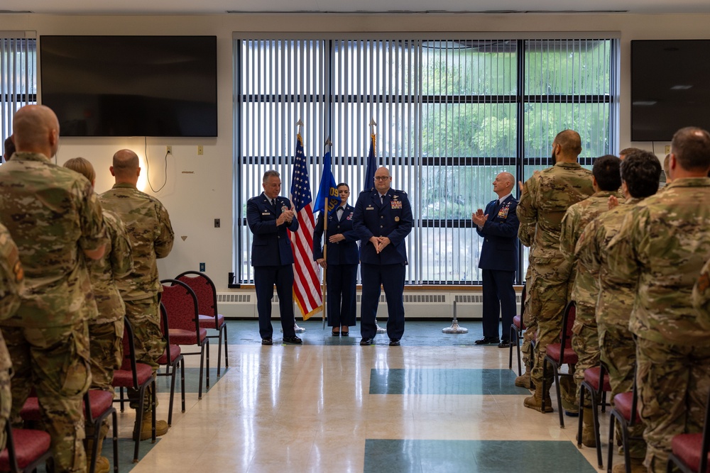 Colonel Mark Wernersbach assumes command of 109th Mission Support Group from outgoing commander Colonel Eric Underhill.