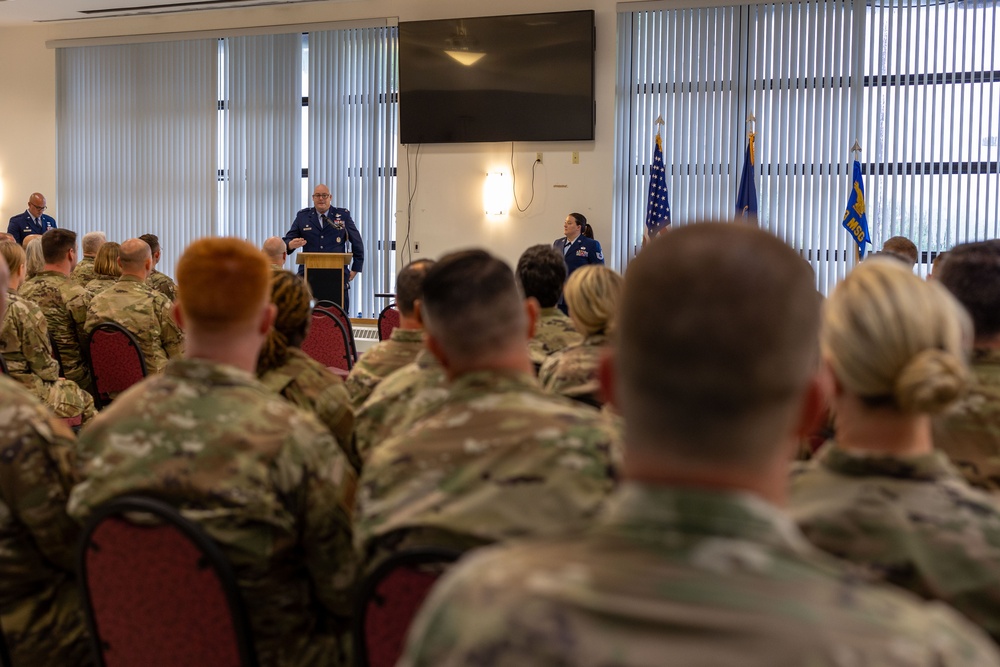 Colonel Mark Wernersbach assumes command of 109th Mission Support Group from outgoing commander Colonel Eric Underhill.