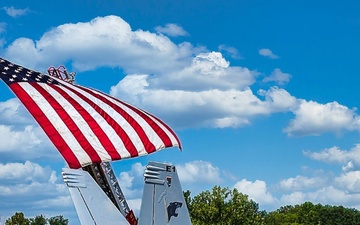 The National Museum of Transportation dedicated its newest display Saturday, Aug. 3: a first-production Boeing F/A-18 Super Hornet.