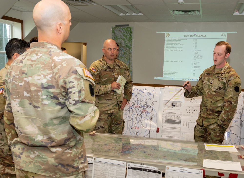Pa. Army National Guard unit conducts operational planning exercise