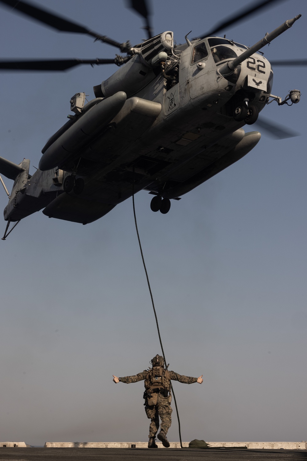 MSPF, 24th MEU (SOC) Fast Rope From CH-53E Super Stallions