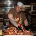 Sailors Prepare Dinner for Crew