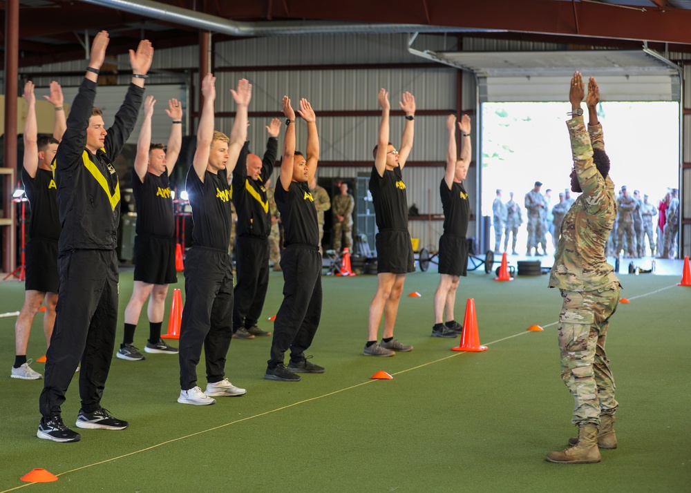 U.S. Army National Guard Soldiers conduct ACFT during NBWC2024