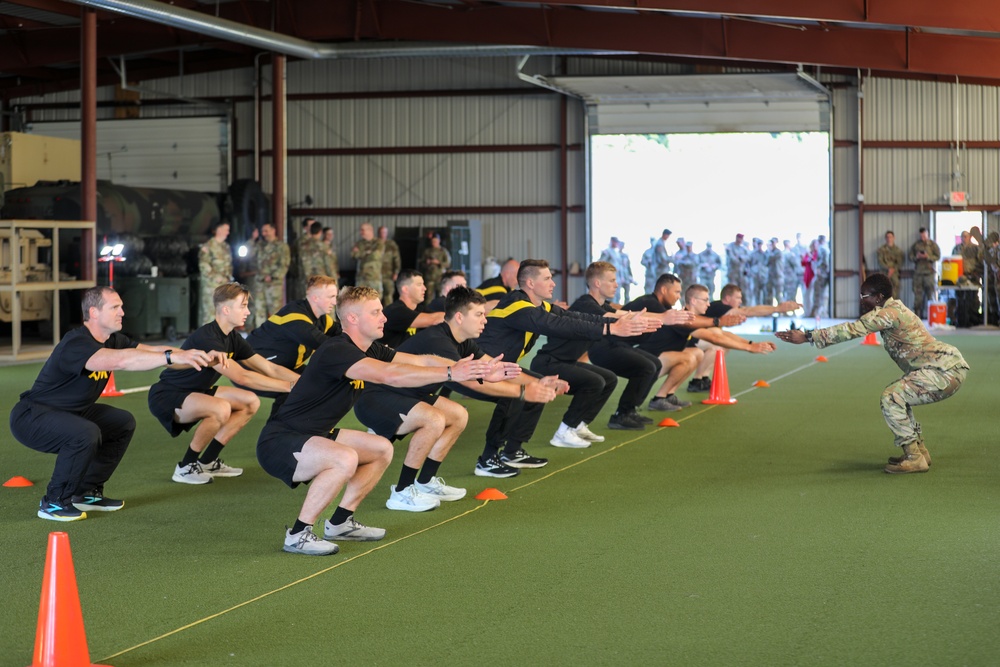 U.S. Army National Guard Soldiers conduct ACFT during NBWC2024