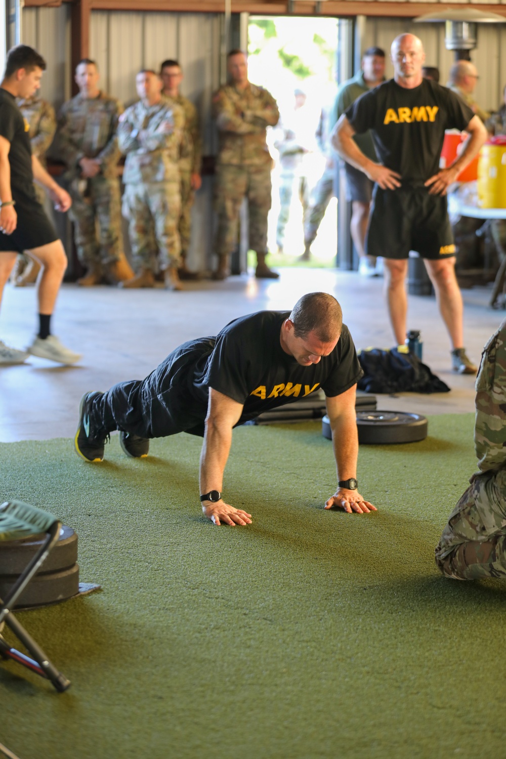 U.S. Army National Guard Soldiers conduct ACFT during NBWC2024