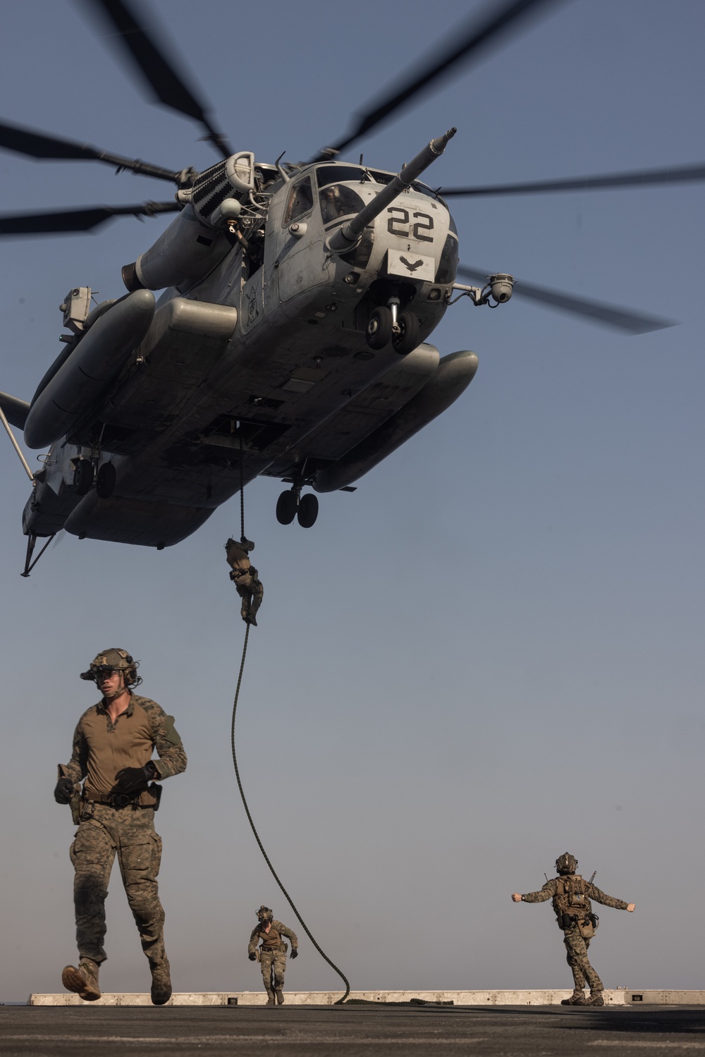 MSPF, 24th MEU (SOC) Fast Rope From CH-53E Super Stallions