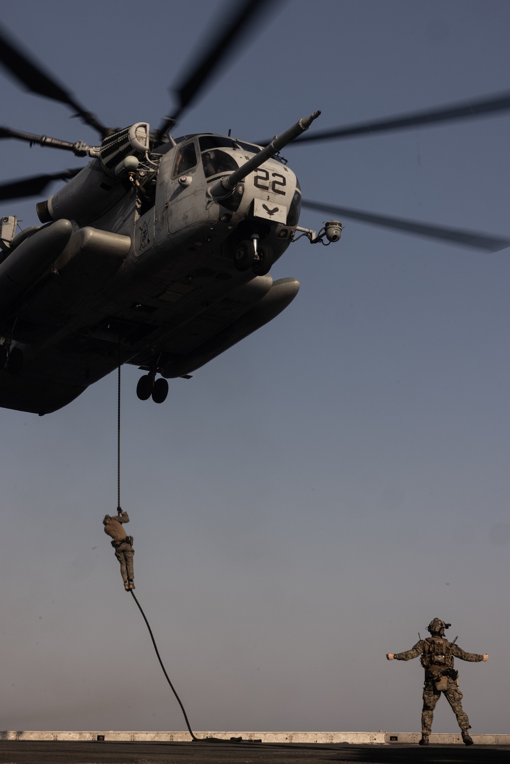 MSPF, 24th MEU (SOC) Fast Rope From CH-53E Super Stallions