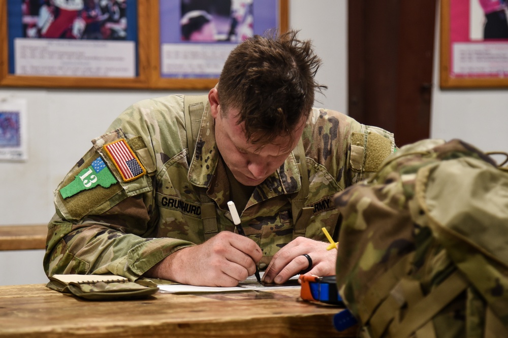 National Guard Best Warrior competitors conquer land navigation