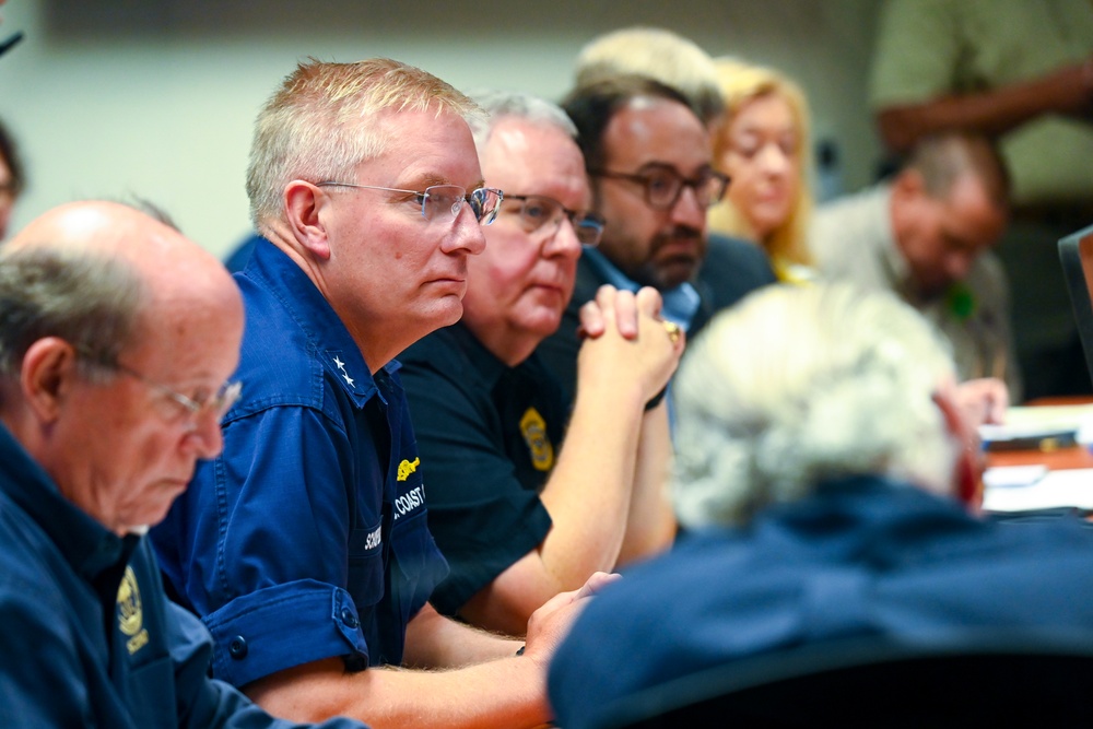 U.S. Coast Guard Rear Admiral Douglas Schofield visits South Carolina Emergency Management Division