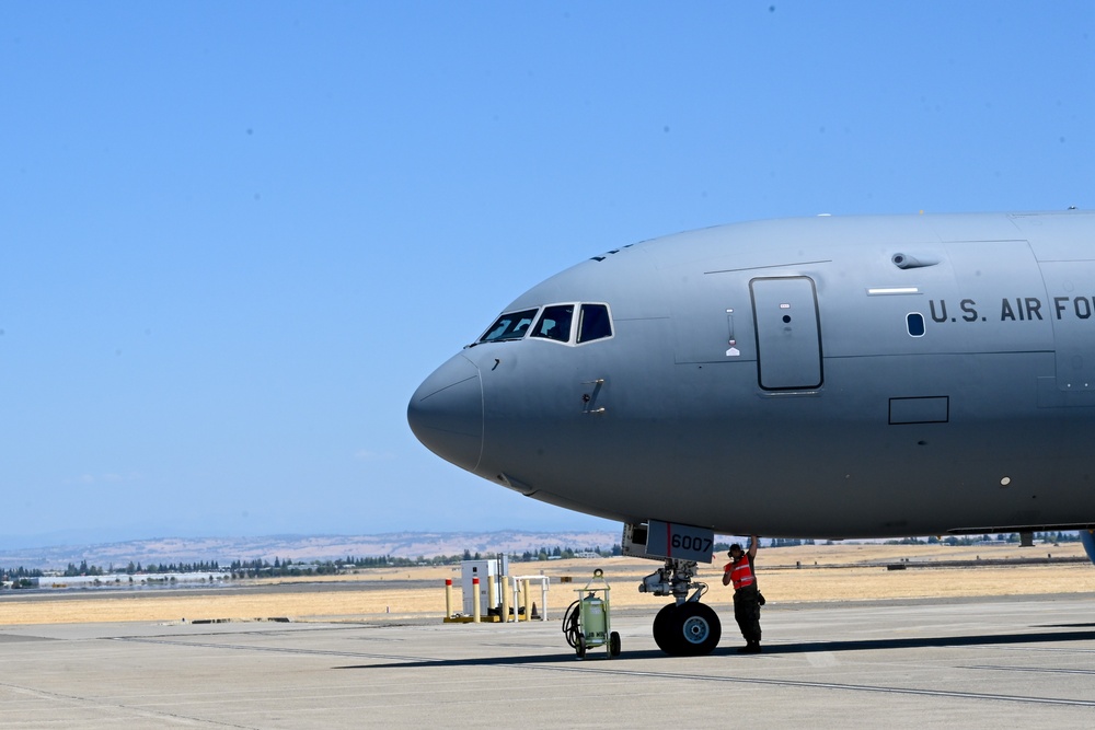 22nd MXS provides ground support for KC-46s during BE 24-3